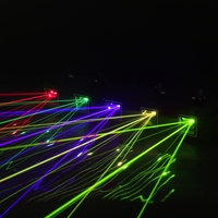 Lumière Laser Disco LED, 30W RGBYC, cinq trous
