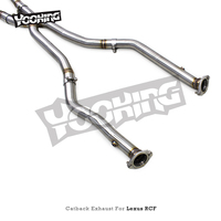 Échappement sport cat-back pour Lexus RC F/RCF 5.0L 2015-2021, silencieux sport X-Pipe en acier inoxydable avec embouts à valve