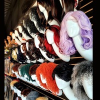 Présentoir mural en gros pour perruques, tête de mannequin pour chapeau de beauté, accessoires pour foulards, buste pour présentoir de perruques