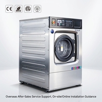 Équipement de blanchisserie industrielle, lave-linge professionnel commercial de 20 kg pour hôtel, hôpital, usine textile