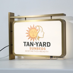 Manufacturer Outdoor Blade Sign Advertising Display <b>Led</b> <b>Light</b> <b>Box</b> Round Rectangle Shop Store Bar Advertising <b>Light</b> <b>Box</b> - Product Image 4