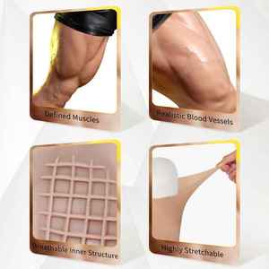 Pantalones musculares de silicona músculos de las piernas al instante piernas musculosas fuertes para baile de disfraces fiesta de Halloween filmación de películas - Product Image 4