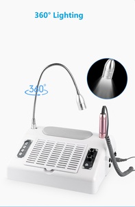 Colector de <span class=keywords><strong>Polvo</strong></span> de Uñas Eléctrico 5 en 1, 96W, Plástico, Multifuncional, con <span class=keywords><strong>Taladro</strong></span> de Uñas y Lámpara LED UV, con Enchufe Estadounidense, para Uso en Salón - Product Image 5