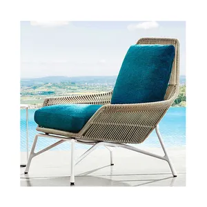 Chaise lounge soggiorno sedia Patio esterno piscina spiaggia in alluminio sedia da giardino per il tempo libero