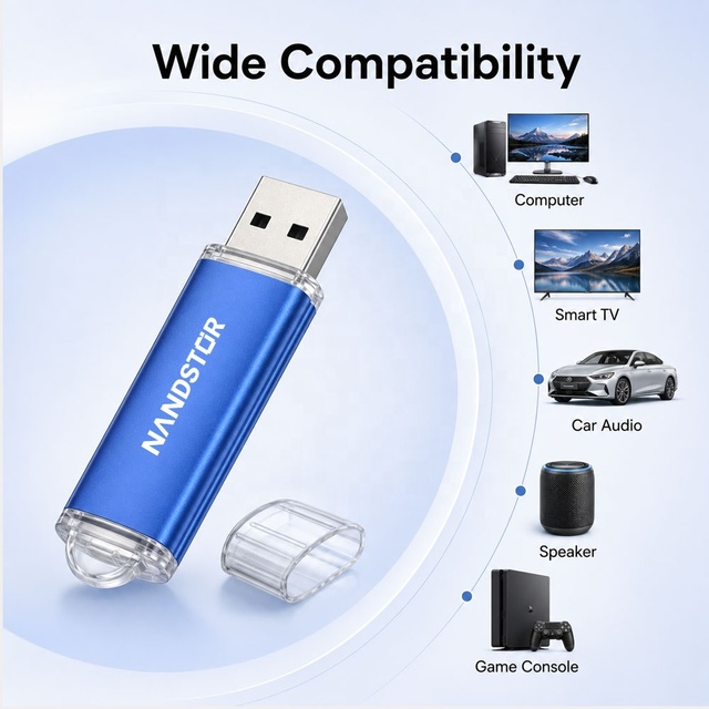 Nandstor Factory OEM Portable Mini Usb Flash Drive 32gb Low Price Custom USB2.0 Pen Drive 8g 16gb 32gb 128gb 256gb Thumb Drive
