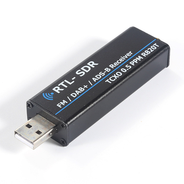 100KHz-1.7GHz RTL-SDR SDR Receiver with Antenna Full Band Software Defined Radio RTL2832U Aviation Shortwave Receiving
