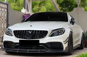 Lèvre de pare-chocs avant en fibre de carbone de style BS de haute qualité, à fixer par boulons, pour <span class=keywords><strong>Mercedes</strong></span> <span class=keywords><strong>Classe</strong></span> C W205 C63 Coupé LCI <span class=keywords><strong>2019</strong></span>+ - Product Image 5