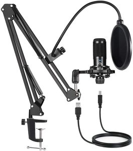 Microphone <span class=keywords><strong>micro</strong></span> USB pour PC Gaming Karaoké Skype & YouTube Enregistrement Métal et plastique bon marché - Product Image 1