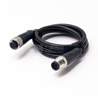 Konektor Kabel M12 Pin Betina M12 Sensor Pin Jantan 5 Pin Kabel USB Kode C