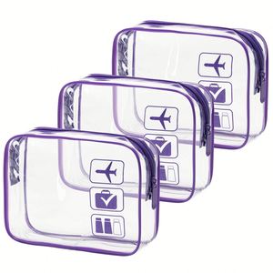 Travel Storage Handbag Transparent PVC Cosmetic <b>Bag</b> with TPU and Cosmetic Zipper Practical <b>Toiletry</b> Case - Product Image 1