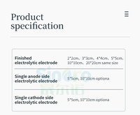 Producción de hidrógeno Electrodo electrolítico de celda electrolítica libre de contaminación
