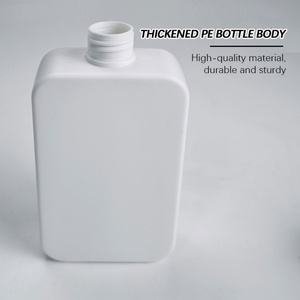 Wholesale STock PE Square Lotion <b>Pump</b> <b>Bottles</b> for Skin Care Serum 250ml 350ml 500ml Capacity Screw Cap for Shampoo Face Cream - Product Image 2