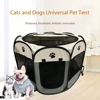 Solid Pattern Octal Pet Fence Faltbares Hunde zelt Katzen haus Oxford Cloth Scratch Hundehütte für den Kreißsaal oder den Außenbereich