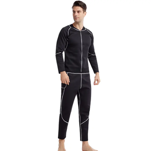 Vêtements de sport en gros pour hommes : Combinaison de <span class=keywords><strong>sauna</strong></span> à compression, <span class=keywords><strong>T</strong></span>-<span class=keywords><strong>shirt</strong></span> de musculation à manches longues, <span class=keywords><strong>T</strong></span>-<span class=keywords><strong>shirt</strong></span> de sport grande taille - Product Image 4