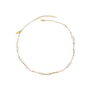 Collier de perles d'eau douce vintage baroque, ensemble de bijoux élégants et raffinés - Product Image 2