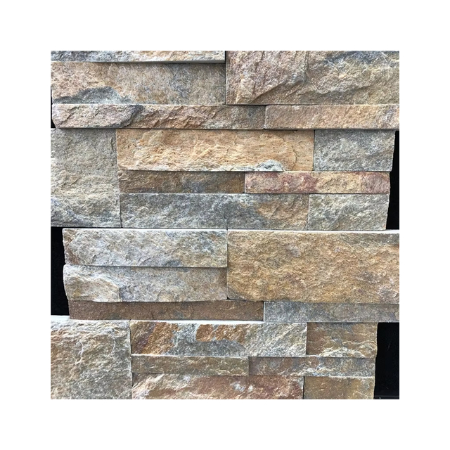 Rusty Slate Culture Stones Wall Cladding Natural Stacked Stone Veneer Tile Limestone Material Exterior Antacid Decoration