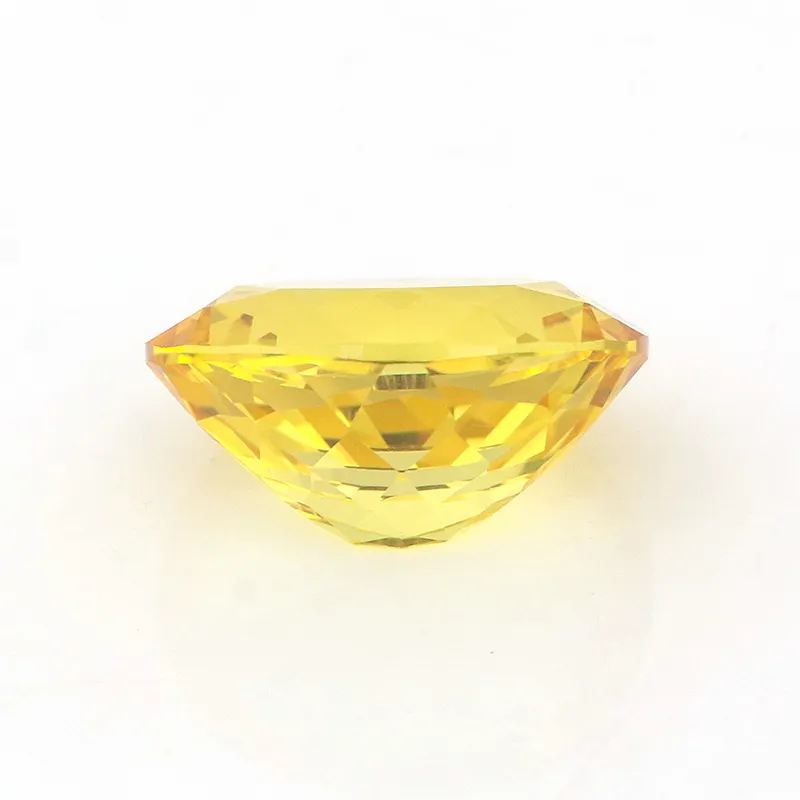Diamant jaune en vrac pour bijoux, modèle laboratoire, saphir jaune vvs, taille ovale Offre Spéciale, prix d'usine