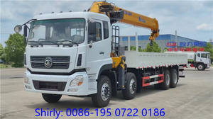 Dongfeng รถบรรทุก8x4ติดเครน16ตันแขนตรง - Product Image 6