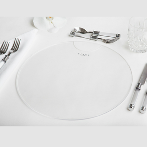 Thực Phẩm Tùy Chỉnh Phục Vụ Khay Trong Suốt Màu Xanh 14 ''Bảng Vải Bảo Vệ Hình Chữ Nhật Acrylic Placemat - Product Image 6