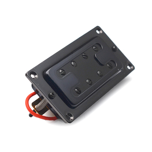 Mini micro électrique à deux lignes, 8 trous, basse, Humbucker, manche/pont, noir - Product Image 5