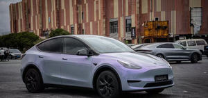 <span class=keywords><strong>Film</strong></span> Vinyle Caméléon Gris Violet Fantaisie pour Voiture, <span class=keywords><strong>Film</strong></span> Adhésif Anti-Bulles pour Décoration de Carrosserie, Rouleau de <span class=keywords><strong>Film</strong></span> de Recouvrement pour Voiture - Product Image 4