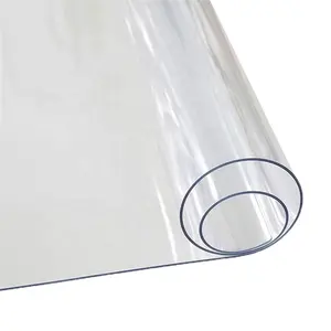Unisign-lona de plástico transparente resistente al agua, lona de PVC transparente
