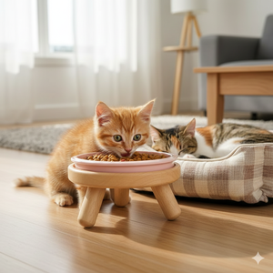 Toptan Yüksek Evcil Hayvan Mama Kabı Standı, Boyun Sağlığı İçin Dökülmez Masif Meşe Ahşap Kedi ve Köpek Mama Kabı Tutucu, Küçük Evcil Hayvan Yemek Masası - Product Image 6