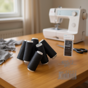 Filo da Cucito Ilan 40S/2 6 Pezzi Nero per Macchine da Cucire - Product Image 3