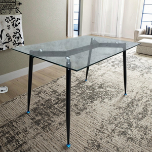 <strong>Dining</strong> Furniture Transparent Glass <strong>Dining</strong> <strong>Table</strong> Modern Minimalism Elegant Stable <strong>Dining</strong> Room Glass <strong>Table</strong> - Product Image 6