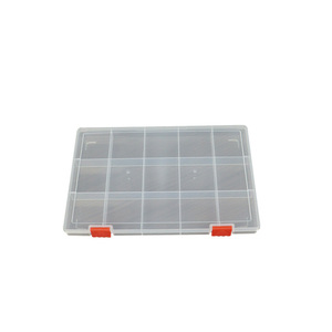 Transparent PP Plastic <b>Storage</b> <b>Box</b> 15 Compartment Fixed Grid For Jewelry Beads <b>Small</b> Items Electronics Organizers Desktop - Product Image 5