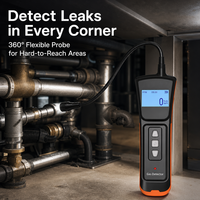 Détecteur de fuite de gaz combustible portable HIREP avec sonde flexible col de cygne IP65 ATEX pour alarme de fuite de gaz naturel