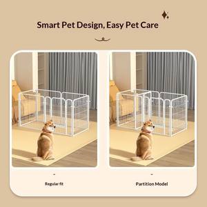 Hayvan Kafesi Demir Tel Köpek Çiti İç Mekan Kaçış Önleyici Evcil Hayvan Kafesi Küçük Orta Boy Köpekler İçin Bahçe Çitleri Kapılı - Product Image 5