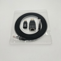 Adaptador de Serie 2 en 1 RS232, 1,8 m, usb a rj45, para interruptores de enrutadores y servidores