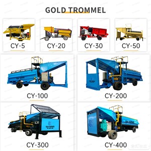 Trommel de séparation gravitaire River Gold 30-50t/h avec système de circulation d'eau pour l'extraction d'or alluvionnaire en Afrique - Product Image 3