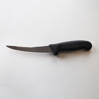 Couteau à désosser et à fileter le poisson en acier inoxydable semi-flexible de 5 pouces avec manche en plastique, écologique, ambidextre