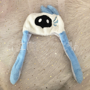 Cappello Peluche Cosplay Arataki Itto Klee Sayu Venti Elf per Bambini Ganyu con Orecchie <span class=keywords><strong>da</strong></span> Coniglio e Sacche d'Aria nelle Zampe - Product Image 3