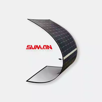Panel Surya Mono PV Tahan Air Sunman Earc 520w, Panel Surya Fleksibel untuk Penggunaan Rumah Tangga