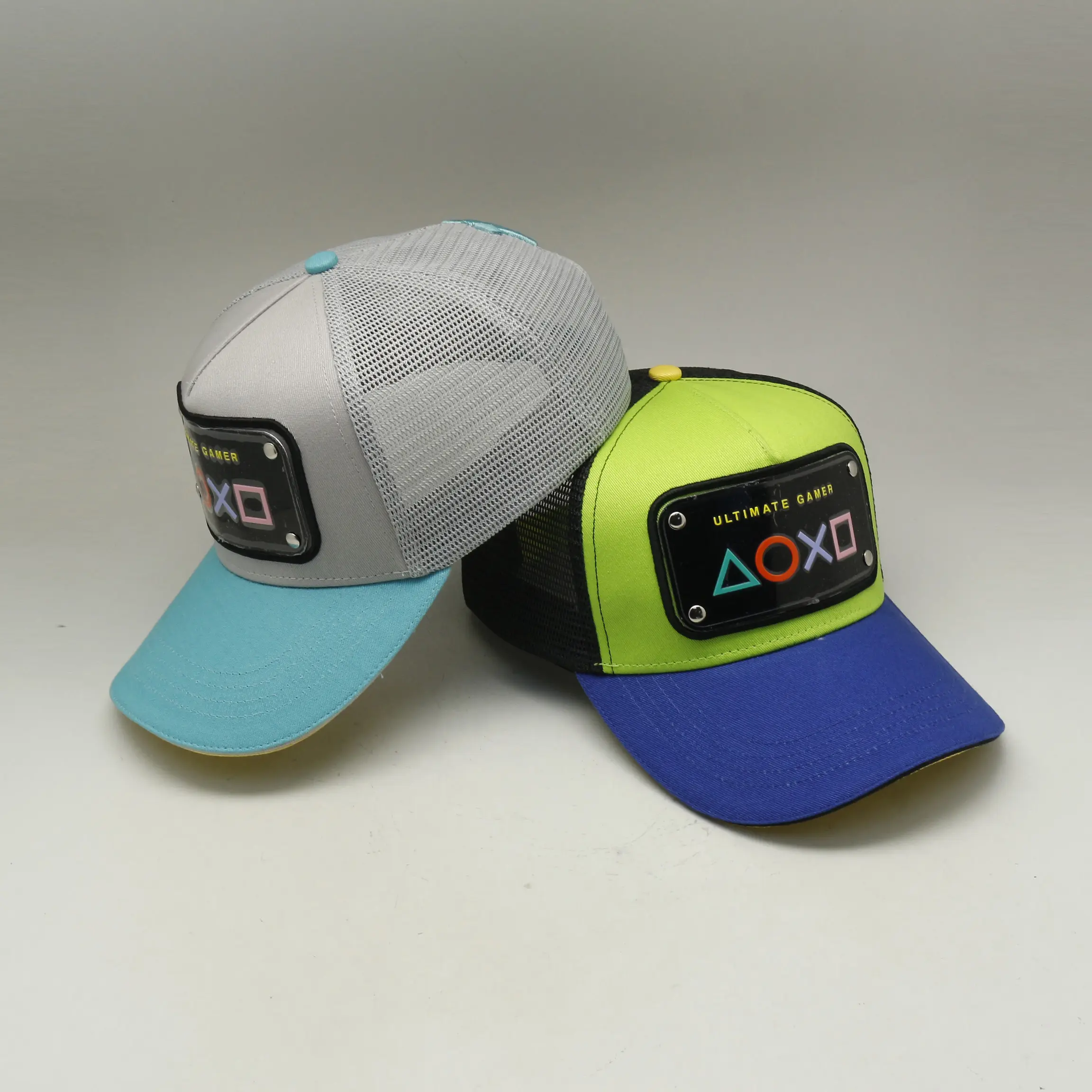 shenzhen manufacture brettos customization caps add your logo on caps trucker cap 5 panels hats plate