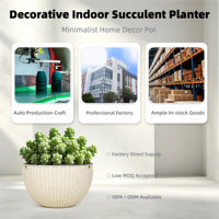 Grandes jardinières murales traditionnelles à double pot, auto-arrosantes, avec trou de drainage, pour intérieur/extérieur, en PP, pour la maison et le jardin