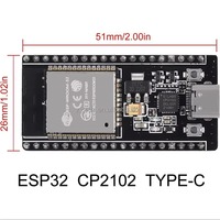 Papan Pengembangan ESP32 ESP-WROOM-32 CP2102 2.4GHz Dual Core 38Pin Tipe-C/Micro USB Laris Manis