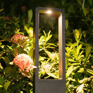 Lampe de jardin extérieure étanche à LED, design géométrique abstrait, style européen COB - Product Image 3