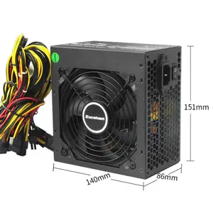 600W PSU PC cung cấp điện máy tính chuyển đổi 12V 6 + 2 pin cung cấp điện ATX PSU cho máy chủ