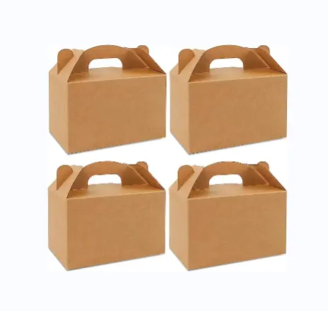 Brown Dessert Boxes Treat Boxes Kraft Party Favor Boxes for Keeping Candy, Popcorn,Toys,Baby Showers,Birthday Party,Wedding