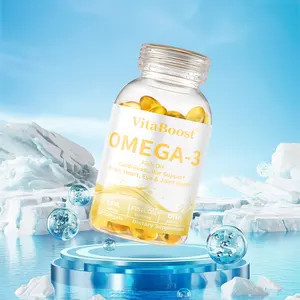 Cápsulas de óleo de peixe Omega-3 1000Mg cápsulas de óleo de peixe Omega 3 6 9 cápsulas de óleo de peixe de fábrica da China Gmp