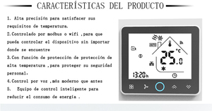 Thermostat programmable à écran tactile Beca BHT-002 pour chaudière électrique pour systèmes de chauffage au sol Régulateur de température - Product Image 4