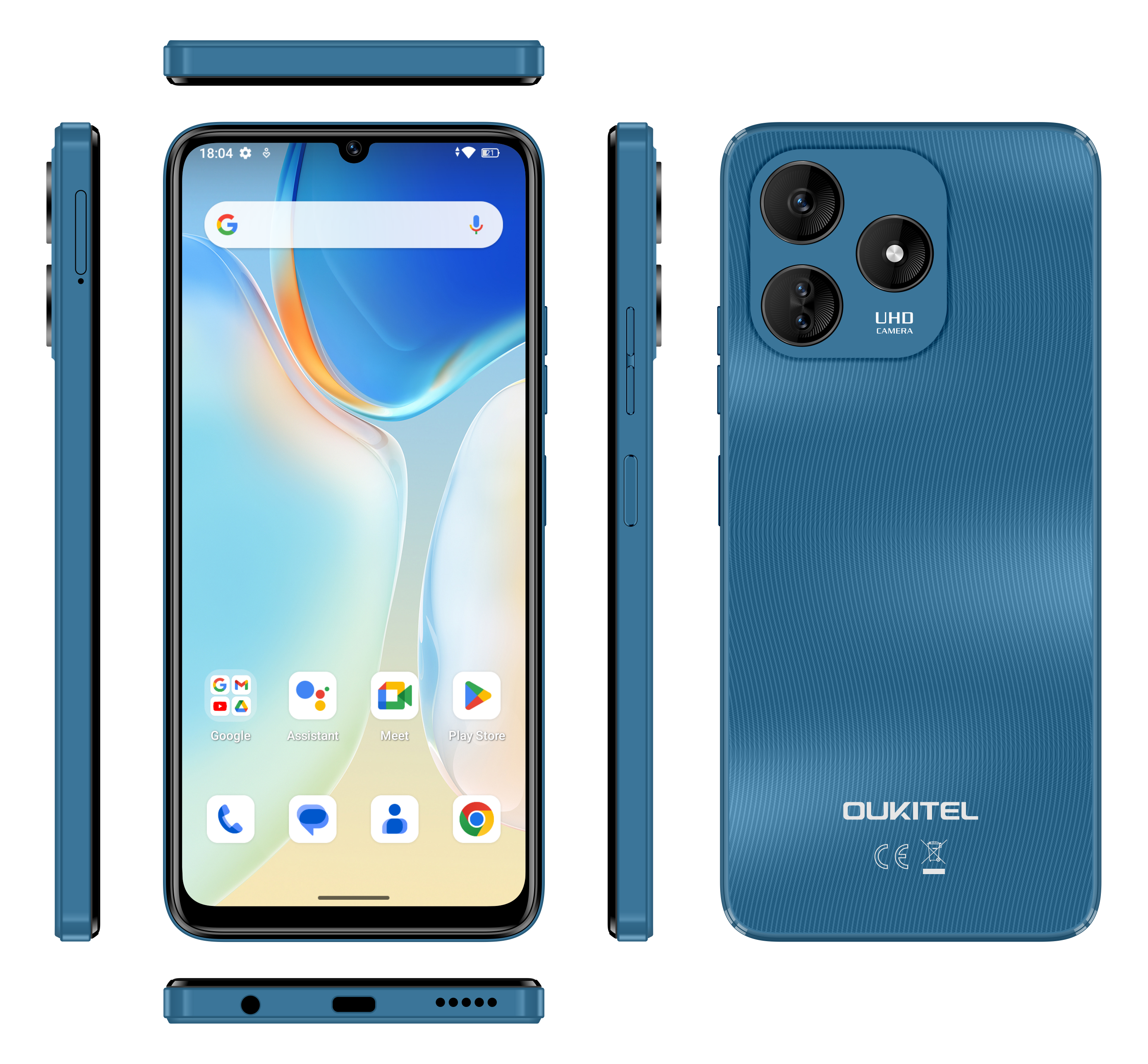 Oukitel C51 Smartphone 5150mAh 6+128GB Mobile Phone 6.8