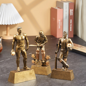 Custom Sports Model Crafts Home Wine Cabinet Office Desktop Decoration Resin Football Player <strong>Figurine</strong> Basketball Statue Ornament - Product Image 6