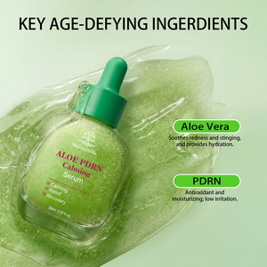 Suero Facial Calmante con Aloe PDRN OEM para <span class=keywords><strong>Piel</strong></span> Sensible, Alivia el Enrojecimiento, Repara <span class=keywords><strong>la</strong></span> Barrera Cutánea, Cuidado Facial Coreano de Marca Privada - Product Image 4