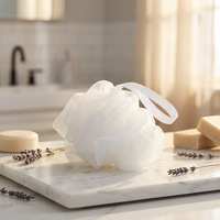 Éponge de bain confortable en maille florale, éponge de douche, éponge de bain en loofah – Vente chaude