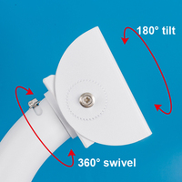 Soportes de Seguridad para Cámaras CCTV con Montaje en Poste, de Aleación de Aluminio 2026, en Forma de I, para Techo Suspendido, con Soporte de Pico de Pato y Carcasa para Cámara